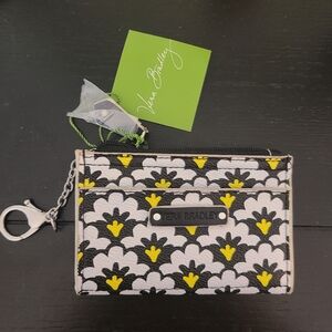 Vera Bradley Slim Coin Purse. NWT. FANFARE FANS retired print.